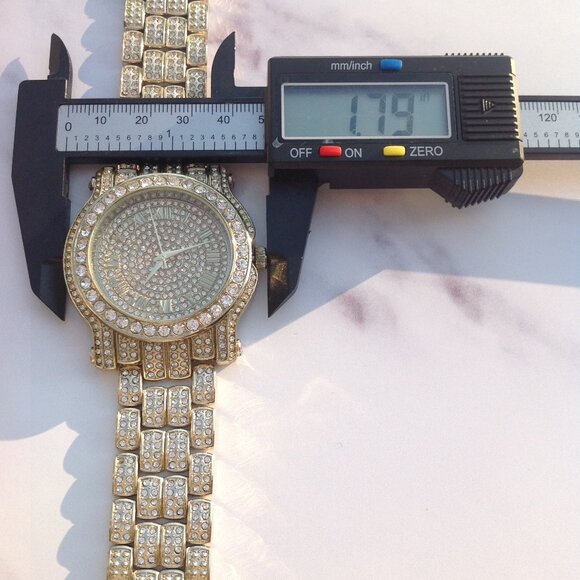 Techno Pave Watch Blingout Blinding Boyfriend Chiunky - Picture 13 of 15